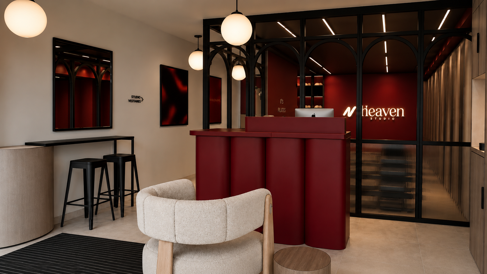 Réception — accueil Heaven Studio