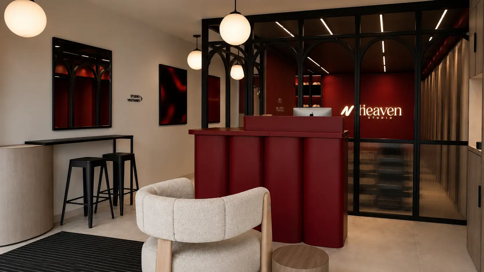 Réception — accueil Heaven Studio